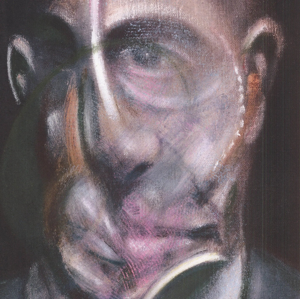 Limited edition offset lithograph of Michel Leiris by Francis Bacon, showcasing the artist's distinctive portrait style.