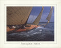 Original Franco Pace Mistral 1997 sailing nautical photography offset lithograph poster showing a maritime scene with sailboats.