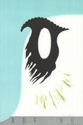 Signed limited edition lithograph by Jedd Garet from the 1990 American Dance Festival, featuring vibrant dance-themed artwork.