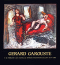 Original Gerard Garouste Scenes of a Room 1983 exhibition poster featuring abstract artwork by the artist.