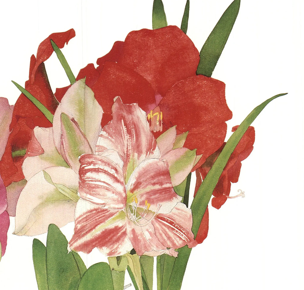 Gary Bukovnik California Still Life No. 14 floral lithograph featuring vibrant flowers and detailed botanical artwork.