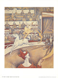 Georges Seurat The Circus Impressionist offset lithograph art poster print showcasing vibrant colors and detailed circus scene artwork.