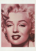 Vintage Gottfried Helnwein Marilyn 1992 offset lithograph poster print showing a surreal portrait of Marilyn Monroe.