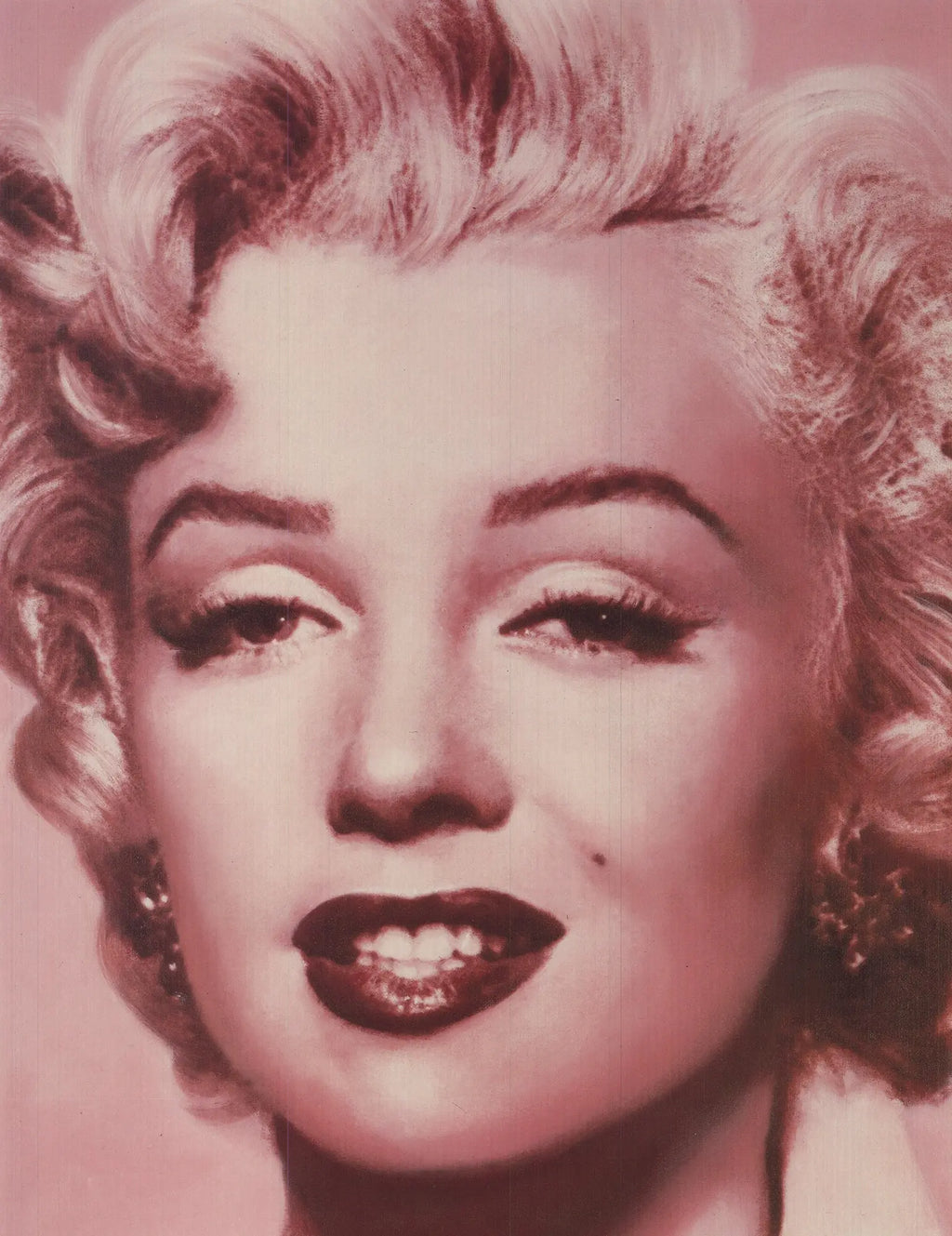 Original Gottfried Helnwein Marilyn 1992 vintage offset lithograph poster print showcasing striking art by Gottfried Helnwein.