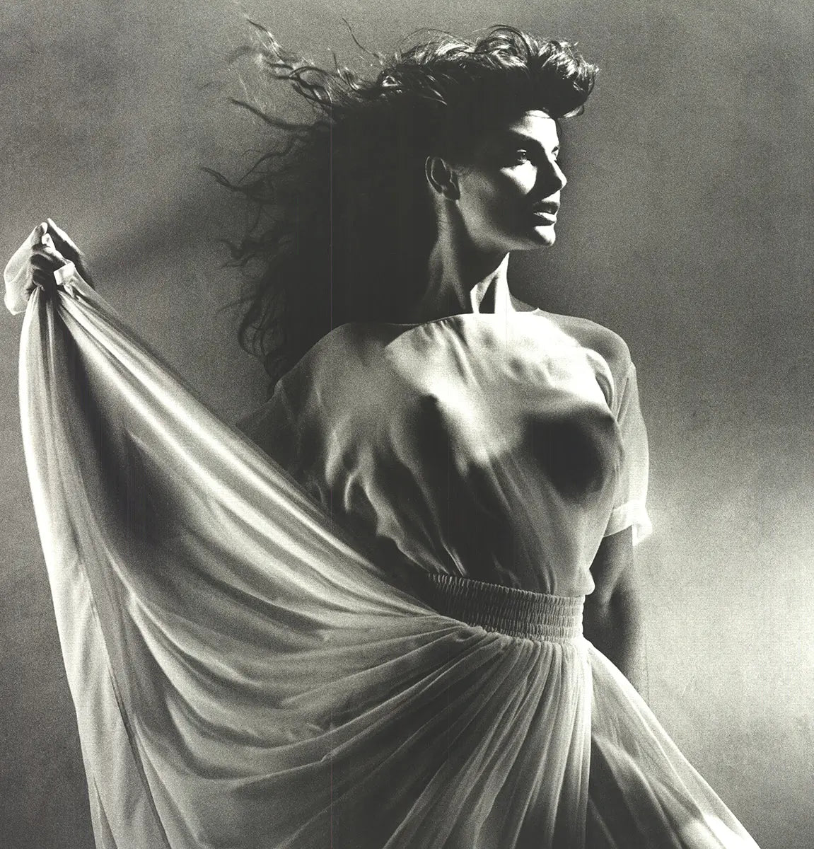 Vintage photography art poster by Greg Gorman featuring Joan Severance from 1992, showcasing offset lithograph style.