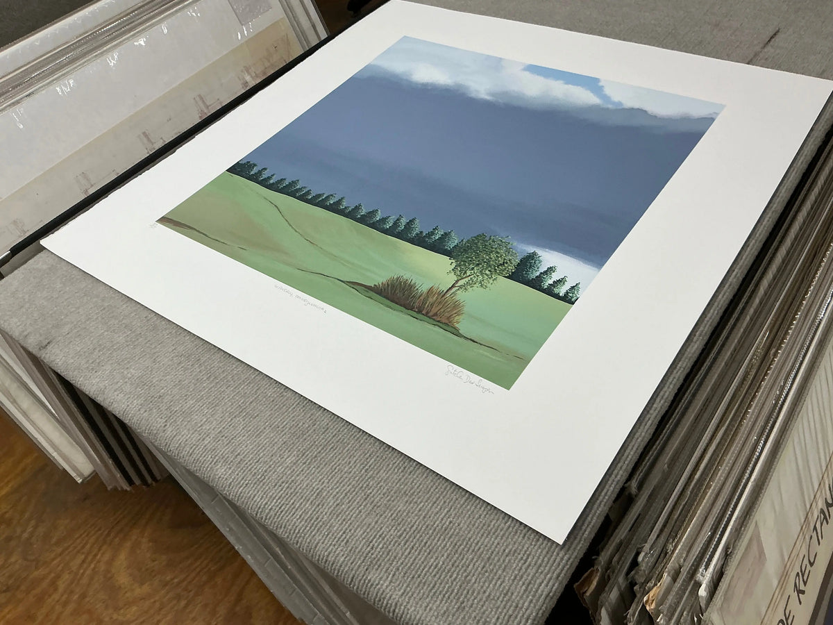 Gretchen Dow Simpson Waverly Pennsylvania signed limited edition serigraph print, featuring detailed scenic artwork by the artist.
