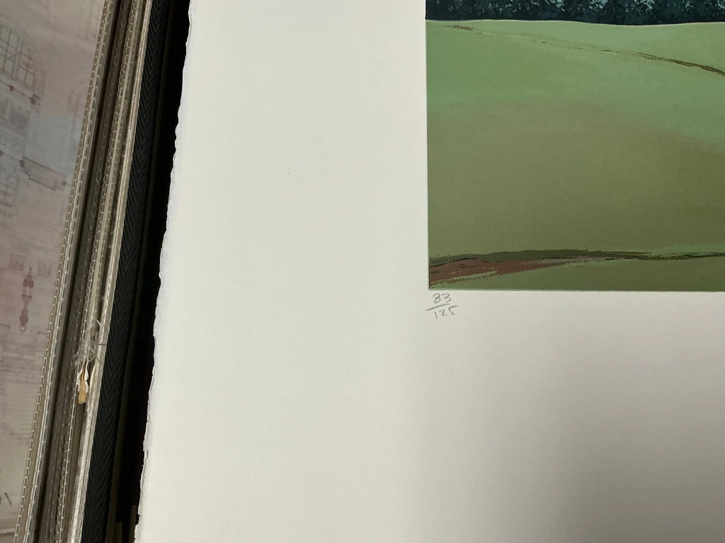Gretchen Dow Simpson Waverly Pennsylvania signed limited edition serigraph print showcasing detailed landscape art
