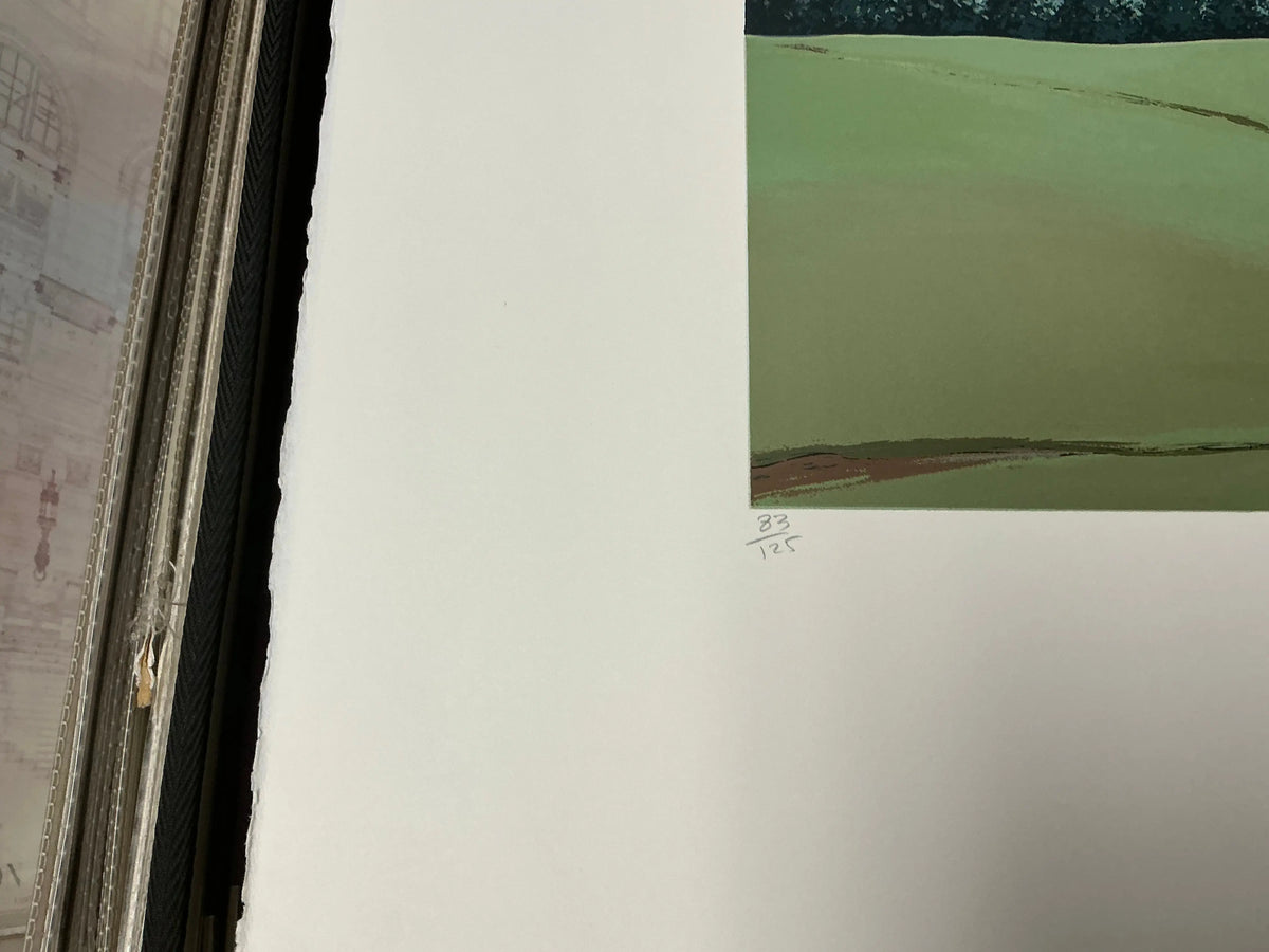 Gretchen Dow Simpson Waverly Pennsylvania signed limited edition serigraph print showcasing detailed landscape art