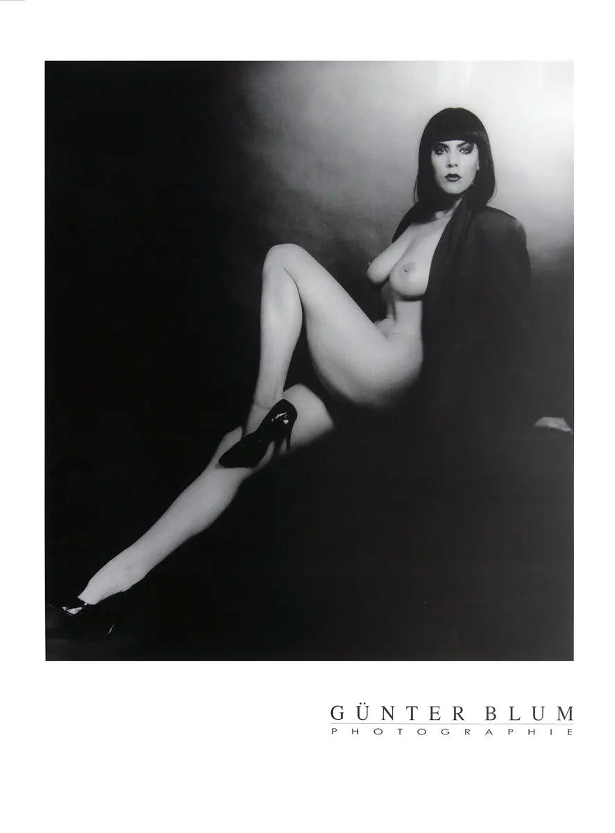 Gunter Blum Club Imperial 1994 offset lithograph art poster featuring abstract design and vibrant colors.