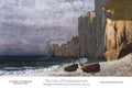 Gustave Courbet art poster print of a bay with cliffs, showcasing his landscape painting style and natural scenery.