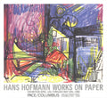 Hans Hofmann landscape art poster featuring a 1980 offset lithograph on paper, showcasing vibrant abstract landscape elements.