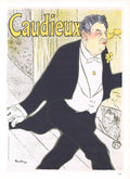 Vintage lithograph art print by Henri de Toulouse-Lautrec featuring Caudieux from 1966, showcasing vibrant colors and intricate details.