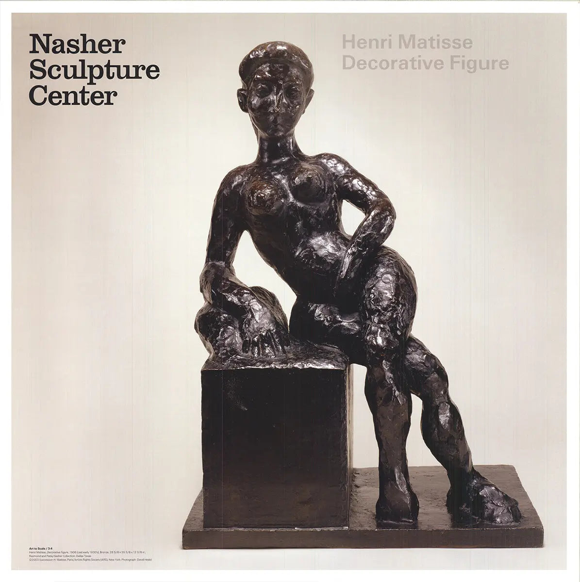 Henri Matisse decorative figure art poster from 2003 exhibition, offset print featuring vibrant, stylized figure artwork.