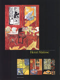 Vintage Henri Matisse offset lithograph poster from 1992, featuring bold, colorful abstract artwork by the renowned artist.