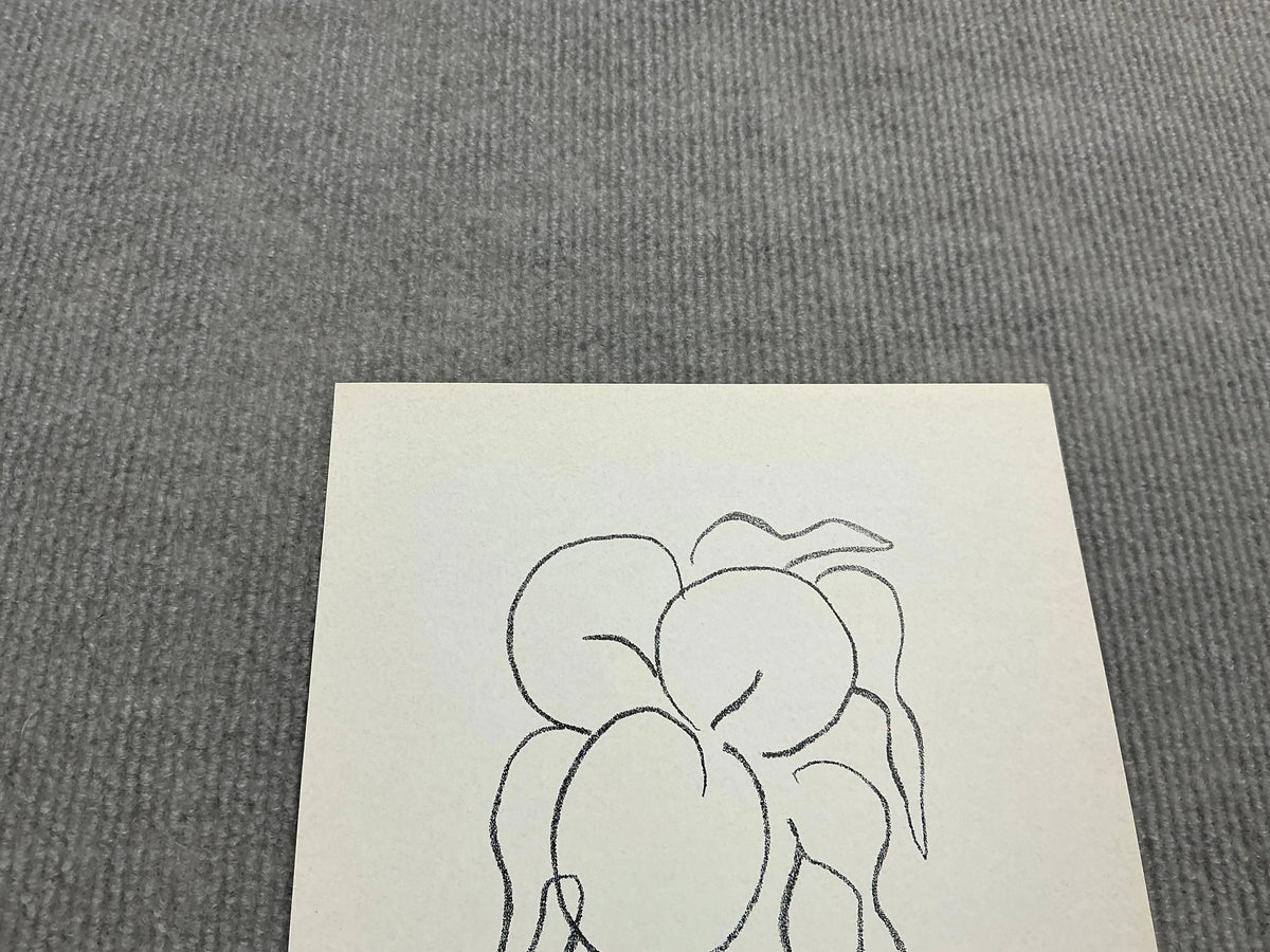 Original Henri Matisse Fruits 1964 lithograph, limited edition Mourlot print showcasing vibrant fruit artwork by the artist.