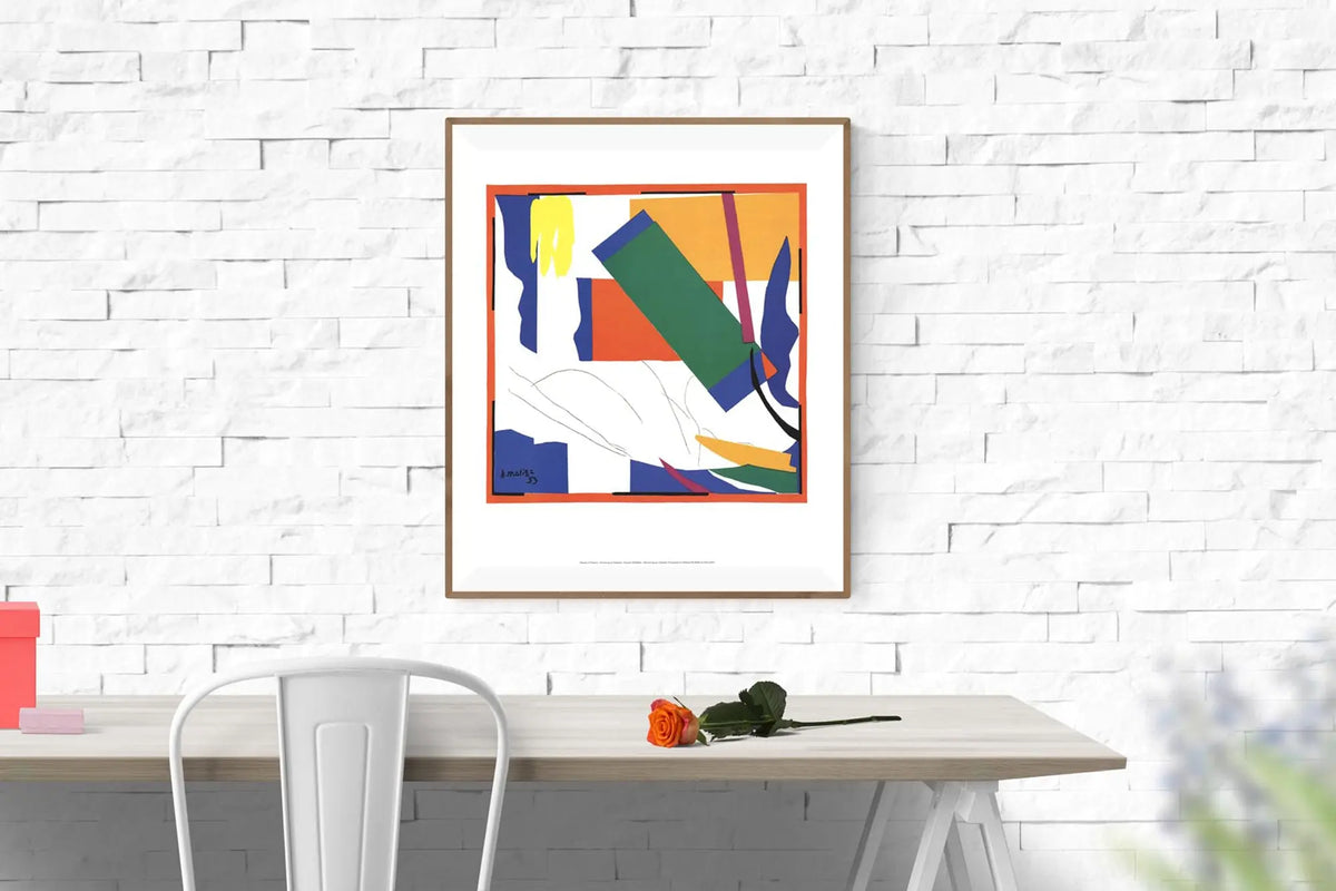 Henri Matisse Memory of Oceania abstract art poster featuring vibrant colors and bold shapes, suitable for modern interior decor.