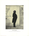 Henry Brown Daniel Webster 1965 portrait offset lithograph art print, detailed historical image of the American statesman.