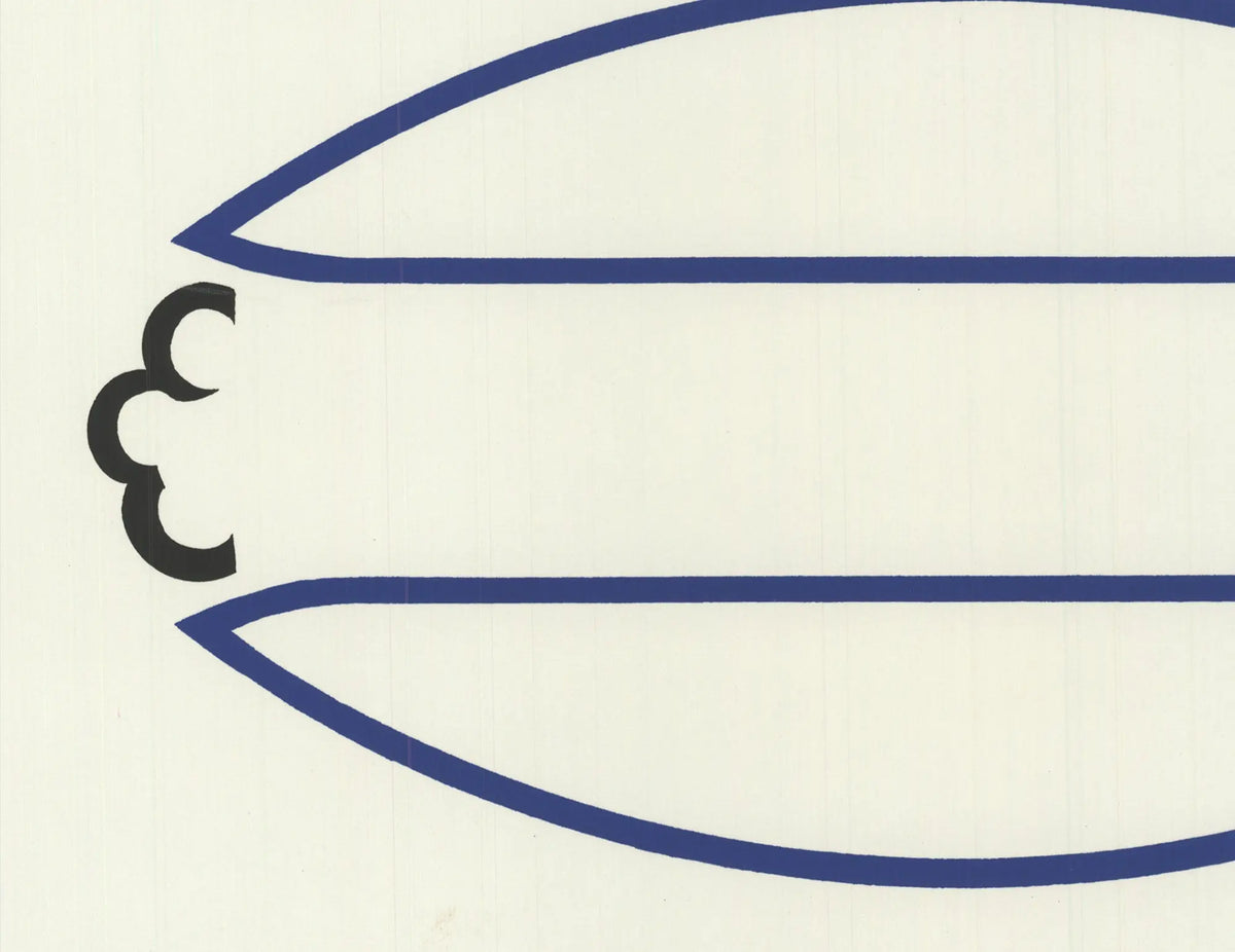 Limited edition original serigraph print by Ian Hamilton Finlay titled Catameringue from 1970, featuring abstract artwork.