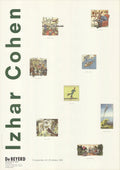 Vintage Izhar Cohen De Beyerd 1992 exhibition offset lithograph poster featuring bold artwork and vibrant colors.