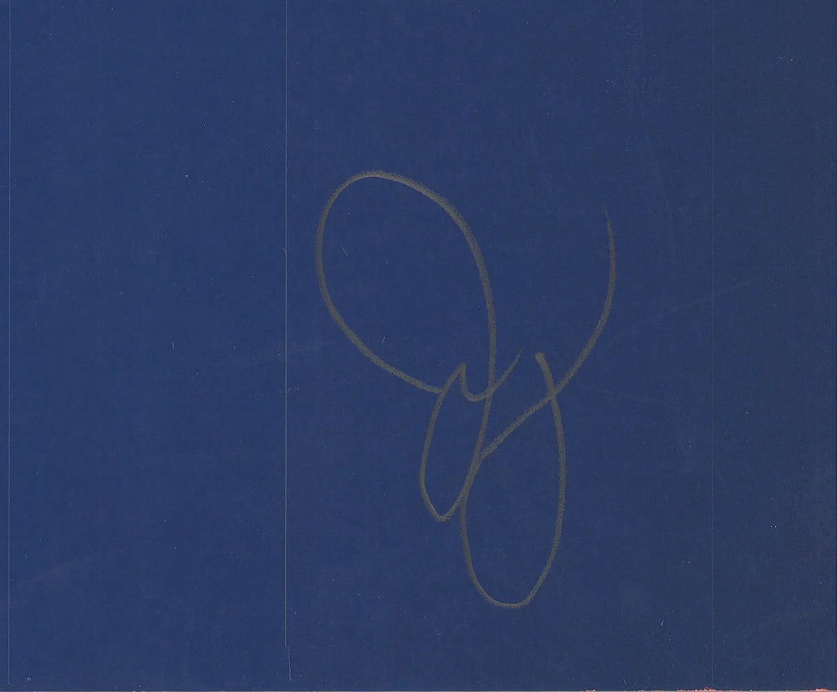 Signed Jack Youngerman Amnesty International 1977 original serigraph art poster showing bold abstract design and vibrant colors.