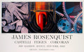 James Rosenquist 1982 offset lithograph poster titled "While the Earth Revolved at Night" showing vibrant cosmic artwork.