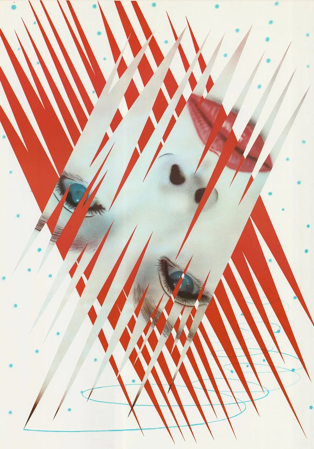 James Rosenquist 1984 Olympic Winter Games Sarajevo lithograph poster featuring vibrant winter sports imagery and bold graphic design.