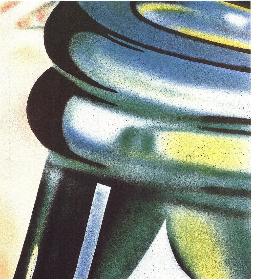 James Rosenquist Hey Let's Go for a Ride 1992 pop art lithograph showing vibrant colors and abstract imagery.