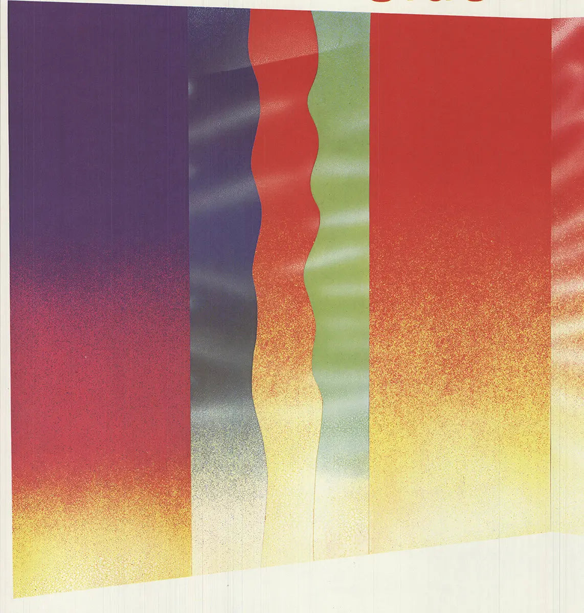 James Rosenquist Slush Thrust 1970 signed offset lithograph exhibition poster featuring bold abstract artwork by the artist.
