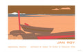 Jan Roy Cape Cod Coast 1984 original serigraph coastal poster showcasing scenic Cape Cod shoreline and ocean views.