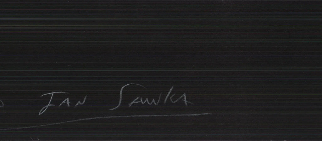 Jan Sawka signed limited edition lithograph poster from Auction XIX 1994, featuring vibrant artwork and signature details.