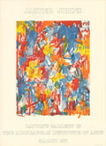 Jasper Johns Dayton's Gallery 12 original 1971 offset lithograph poster featuring abstract artwork by Jasper Johns.