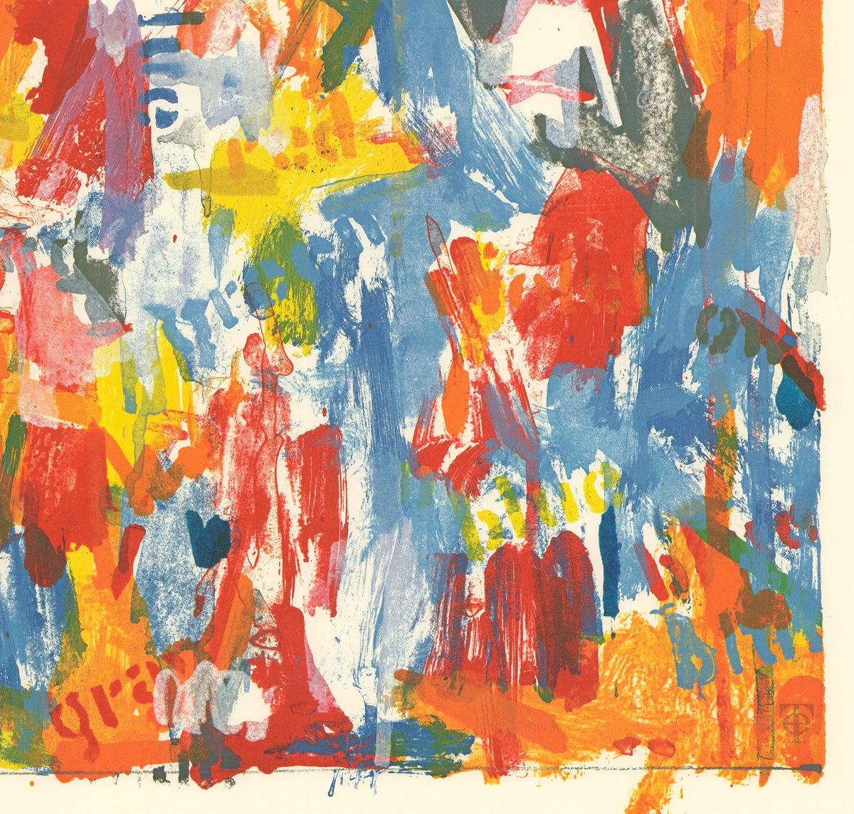 Jasper Johns Dayton's Gallery 12 original 1971 offset lithograph poster featuring abstract artwork by Jasper Johns.