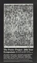 Jasper Johns signed Alphabets 1987 original offset lithograph art poster featuring colorful alphabet designs and signature.