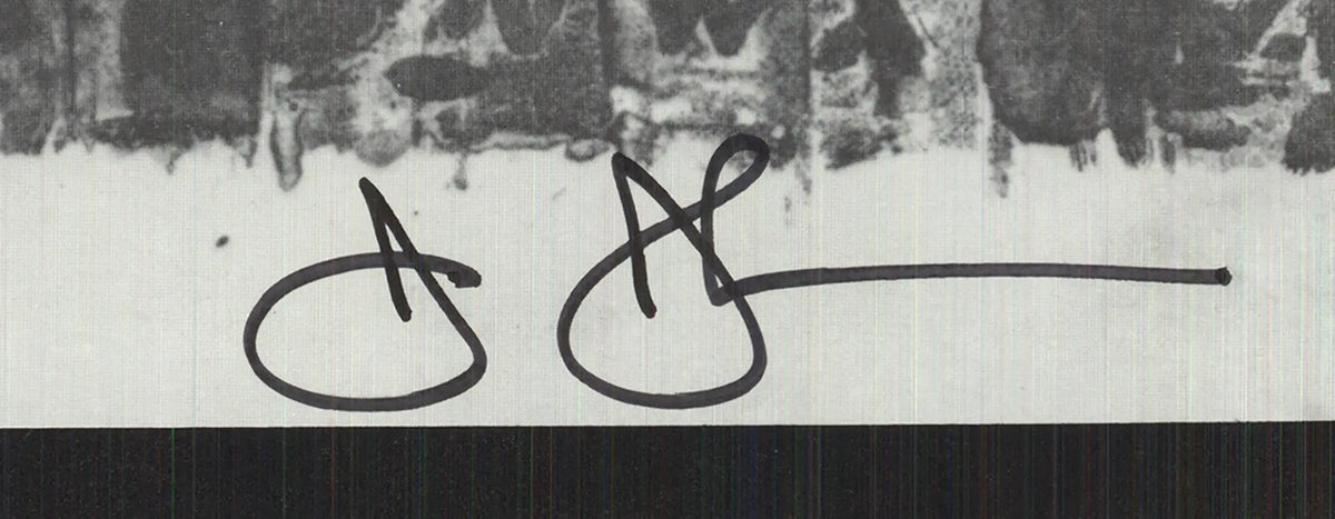 Jasper Johns signed Alphabets 1987 original offset lithograph art poster showing colorful alphabet design by the artist.
