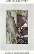 Jasper Johns Summer 1987 original offset lithograph poster from 1991 exhibition featuring abstract art by Jasper Johns.