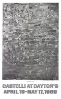 Jasper Johns Two Flags 1969 original exhibition offset lithograph poster featuring vibrant American flag artwork.