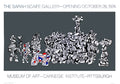 Large original Jean Dubuffet serigraph titled "Le Libre Echange" from 1974, showcasing abstract art and bold textures.