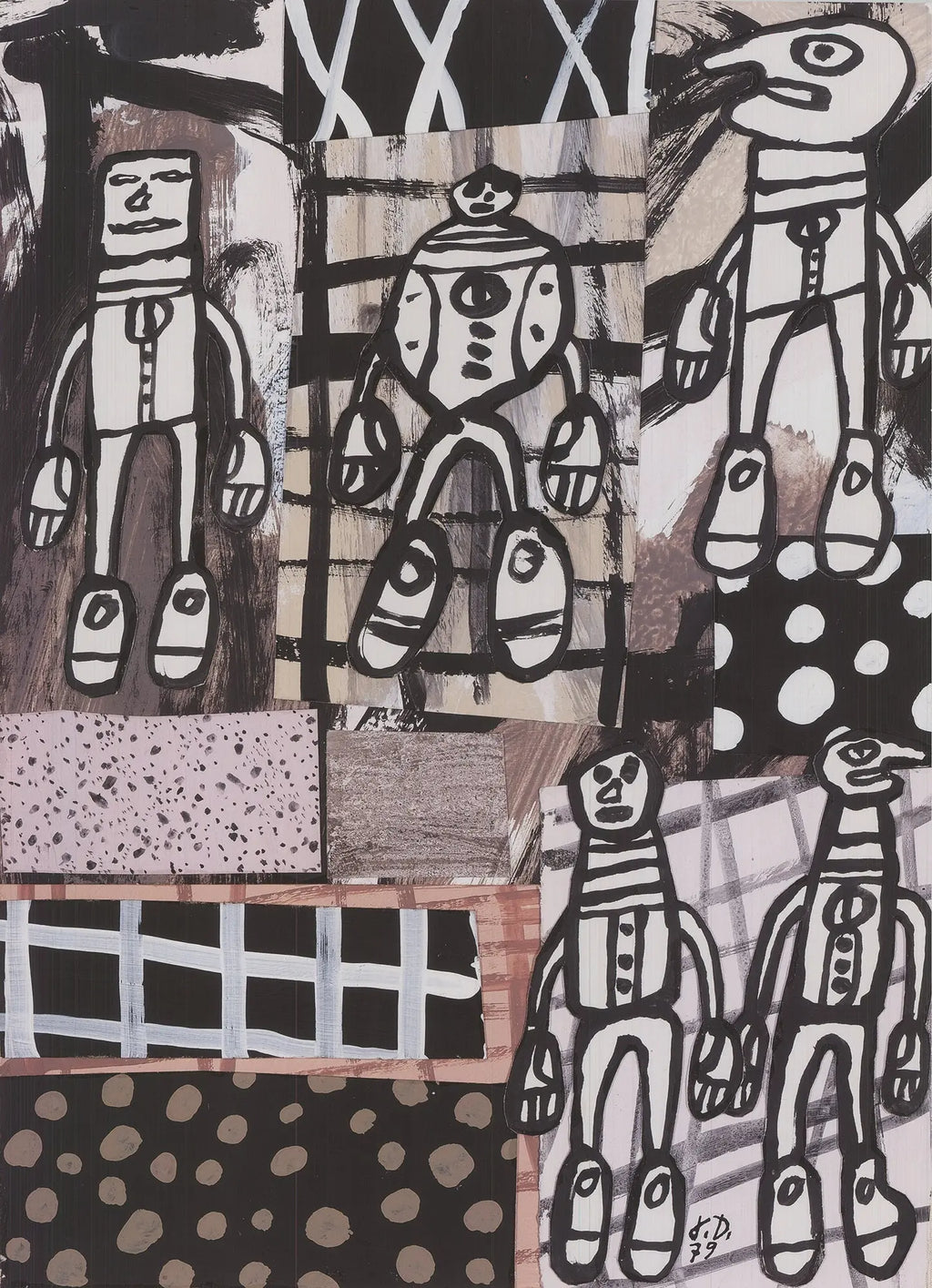 Limited edition Jean Dubuffet Sequence XXX 2012 offset lithograph poster featuring abstract artwork and vibrant colors.