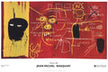 Limited edition Jean-Michel Basquiat Florence 2002 offset lithograph poster featuring vibrant abstract artwork and bold signature details.
