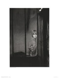 Jeanloup Sieff Ina en Contrejour 1994 offset lithograph art poster showcasing a striking black-and-white photographic portrait.