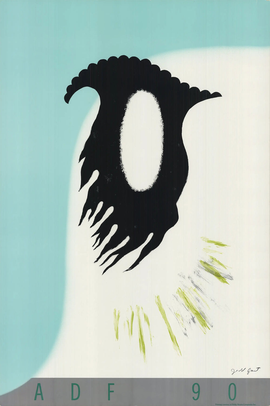 Original Jedd Garet American Dance Festival 1990 exhibition art poster showcasing abstract dance-themed artwork by Jedd Garet.