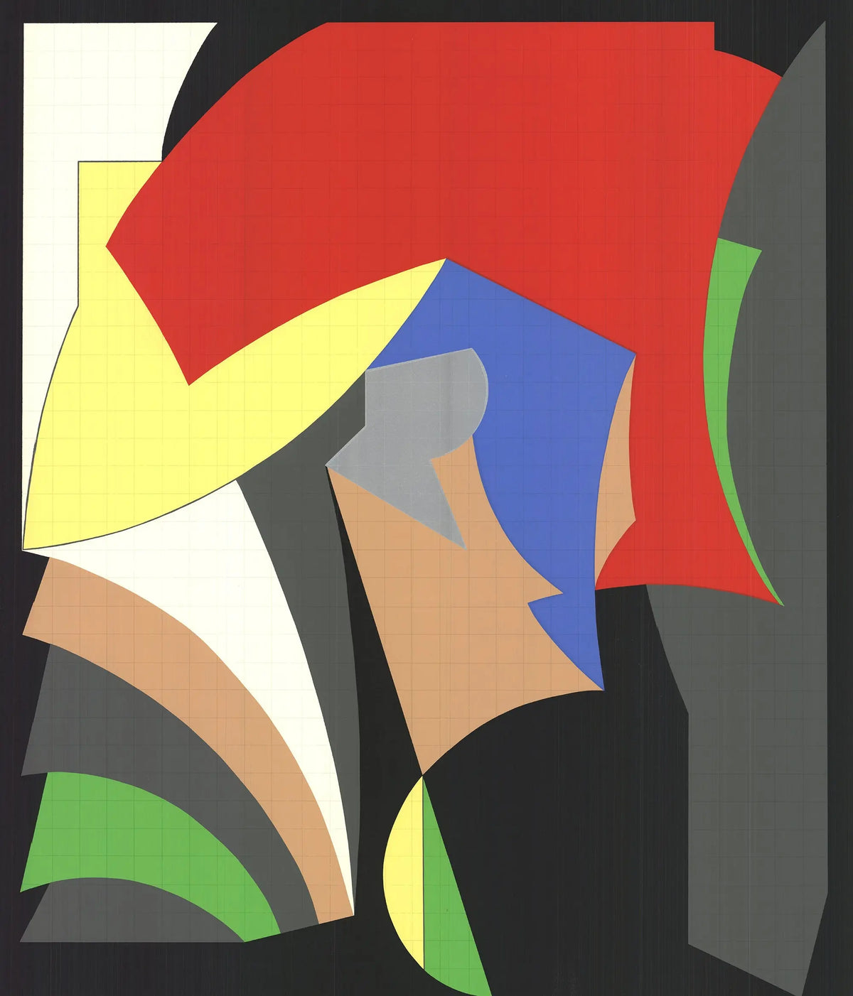 Signed Jeremy Gilbert-Rolf serigraph titled "Live From Lincoln Center 1983,"