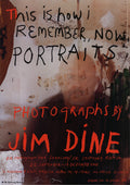 Jim Dine signed poster titled "Disappearing before Gehard and Susanne" from exhibition, featuring artwork and signature.