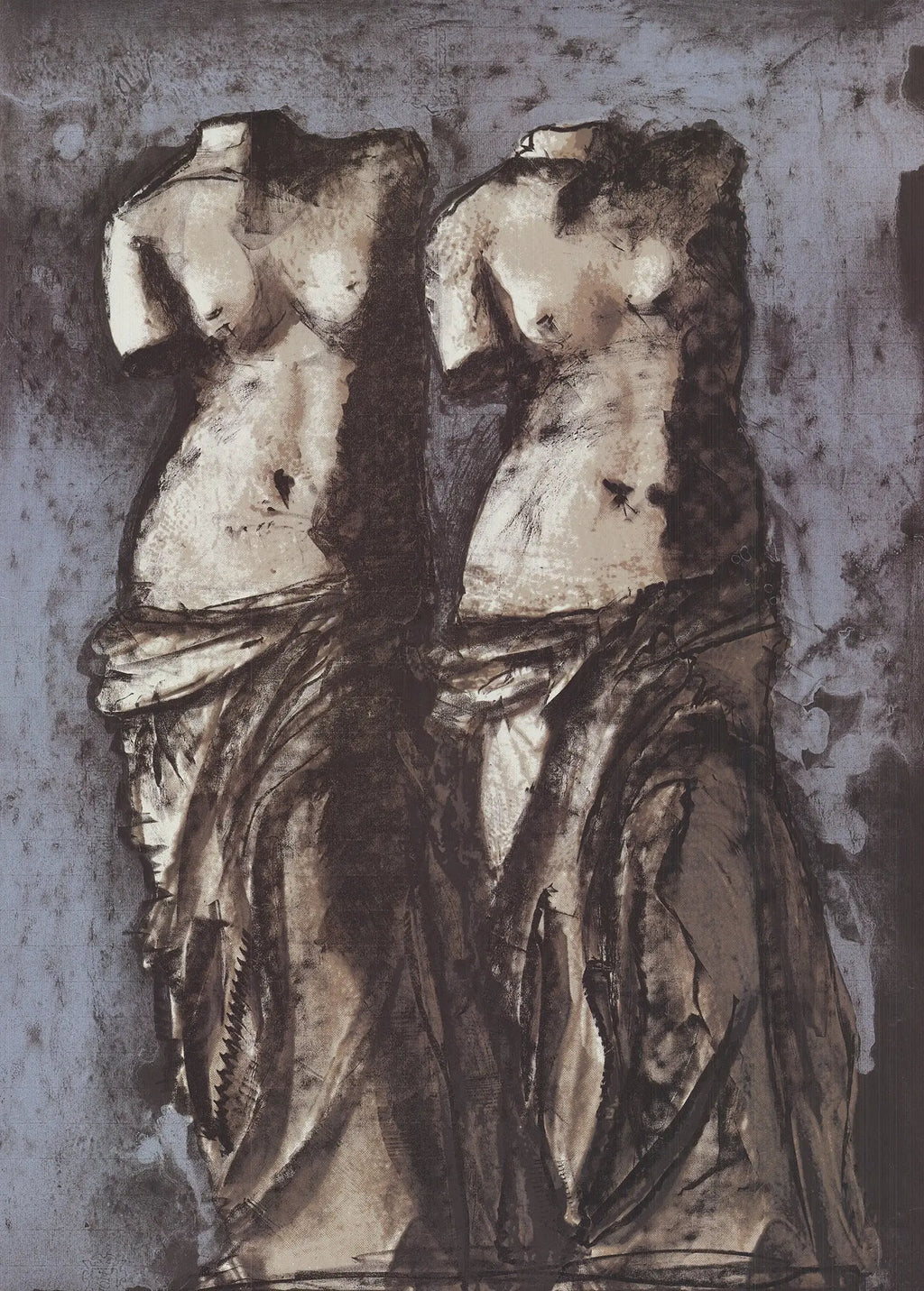 Jim Dine Venus de Milo at Memphis State 1985 exhibition poster showcasing a classic sculpture image by Jim Dine.