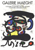Joan Miró Peintures Sur Papier-Dessins 1971 original lithograph poster featuring abstract artwork on paper.