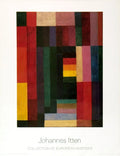 Johannes Itten Horizontal-Vertical 1999 exhibition abstract offset lithograph poster with geometric shapes and bold lines.