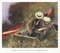 John Singer Sargent An Out-of-Doors Study offset lithograph art poster, showcasing a detailed outdoor scene in classic style.