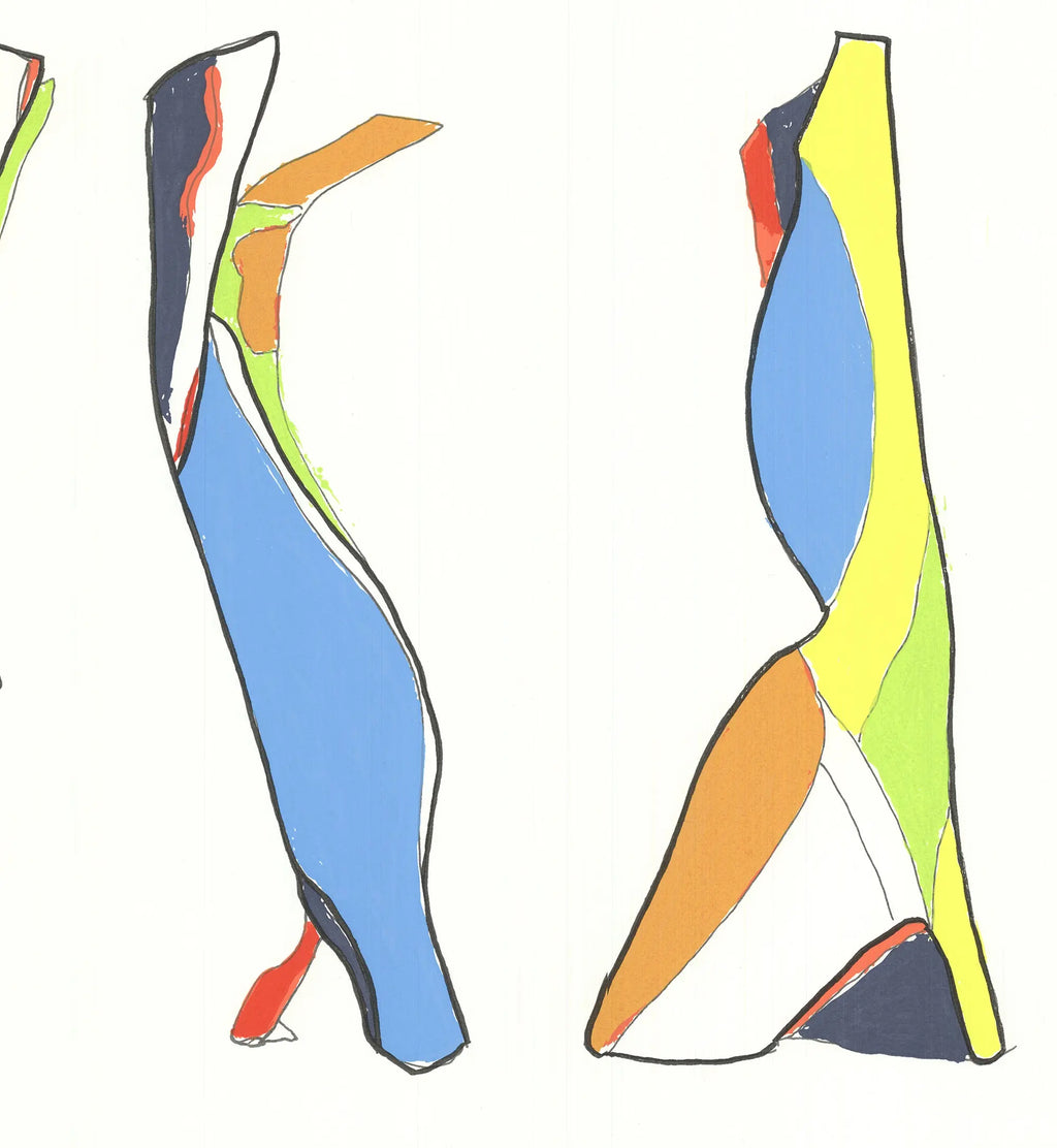 Original Jon Nathanson signed American Dance Festival 2015 limited edition serigraph artwork by Jon Nathanson, featuring abstract dance imagery.