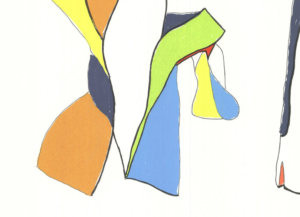 Signed original Jon Nathanson American Dance Festival 2015 limited edition serigraph artwork, featuring vibrant dance-inspired imagery.