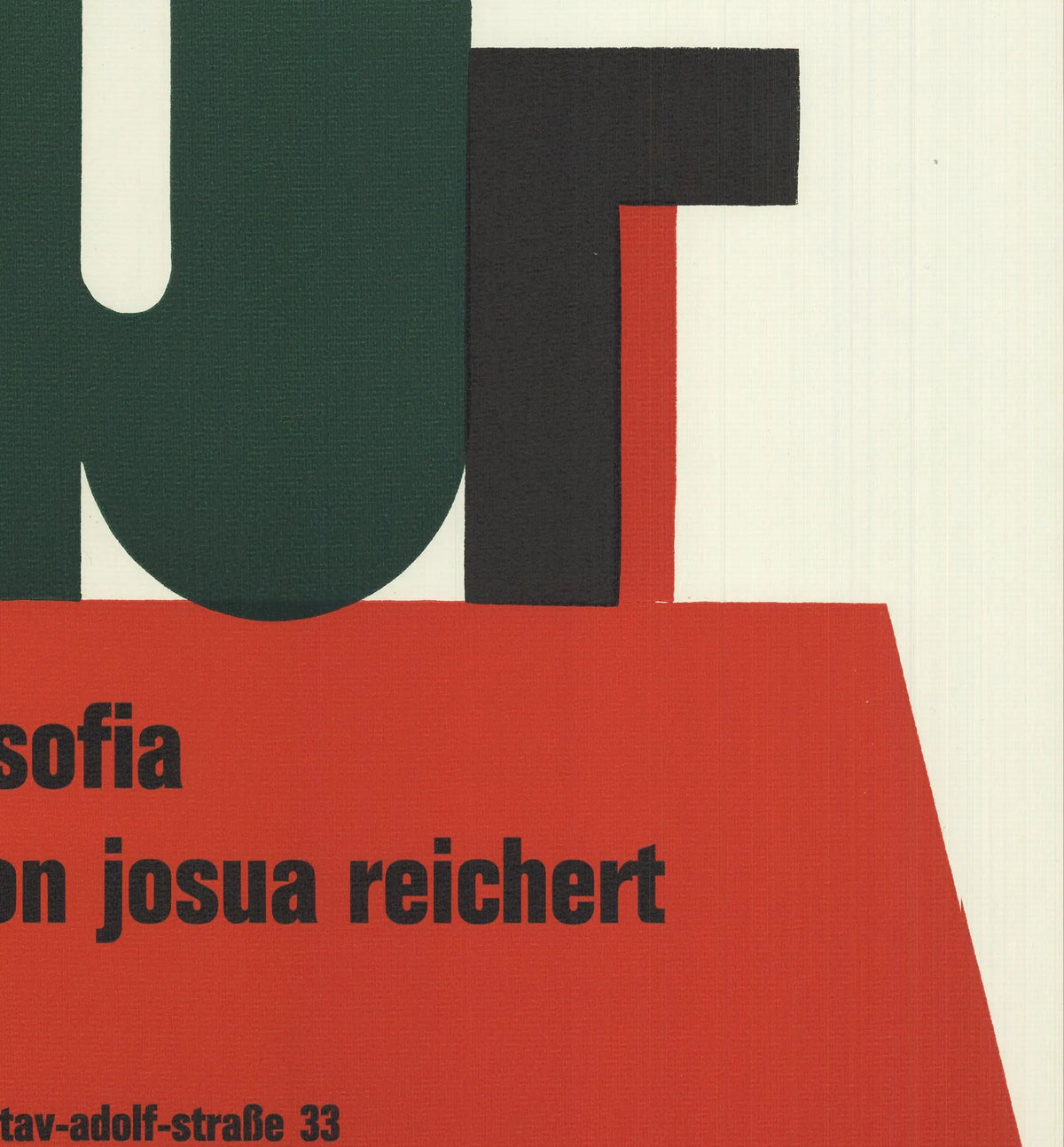 Vintage Josua Reichert linocut poster of the 1969 Sofia Writing Festival, showcasing bold graphic art and festival details.